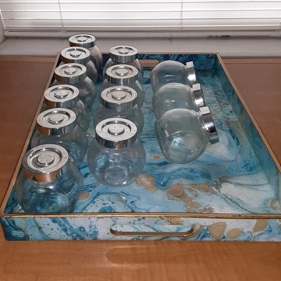 Apothecary, Craft, Elixir, Glass Jars w/ Screw on Lids - Picture 1 of 7